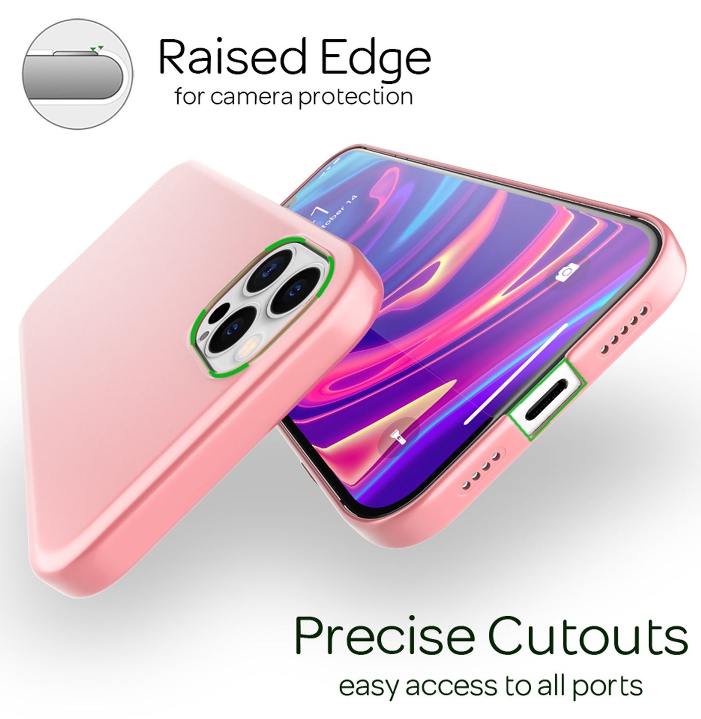 NALIA Hard Case für iPhone 12 Pro Max, Slim Cover Handy Hülle Schutz Tasche Etui