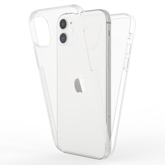 NALIA 360Guard Transparente Hülle - Passgenau Für iPhone und 12 und 12 Pro, Full-Body Schutz, Stoßfest