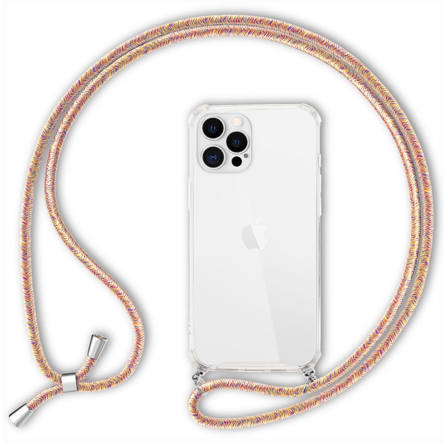 Husă de telefon NALIA cu lanț pentru iPhone 12 Pro Max, husă rigidă cu cablu și protecție