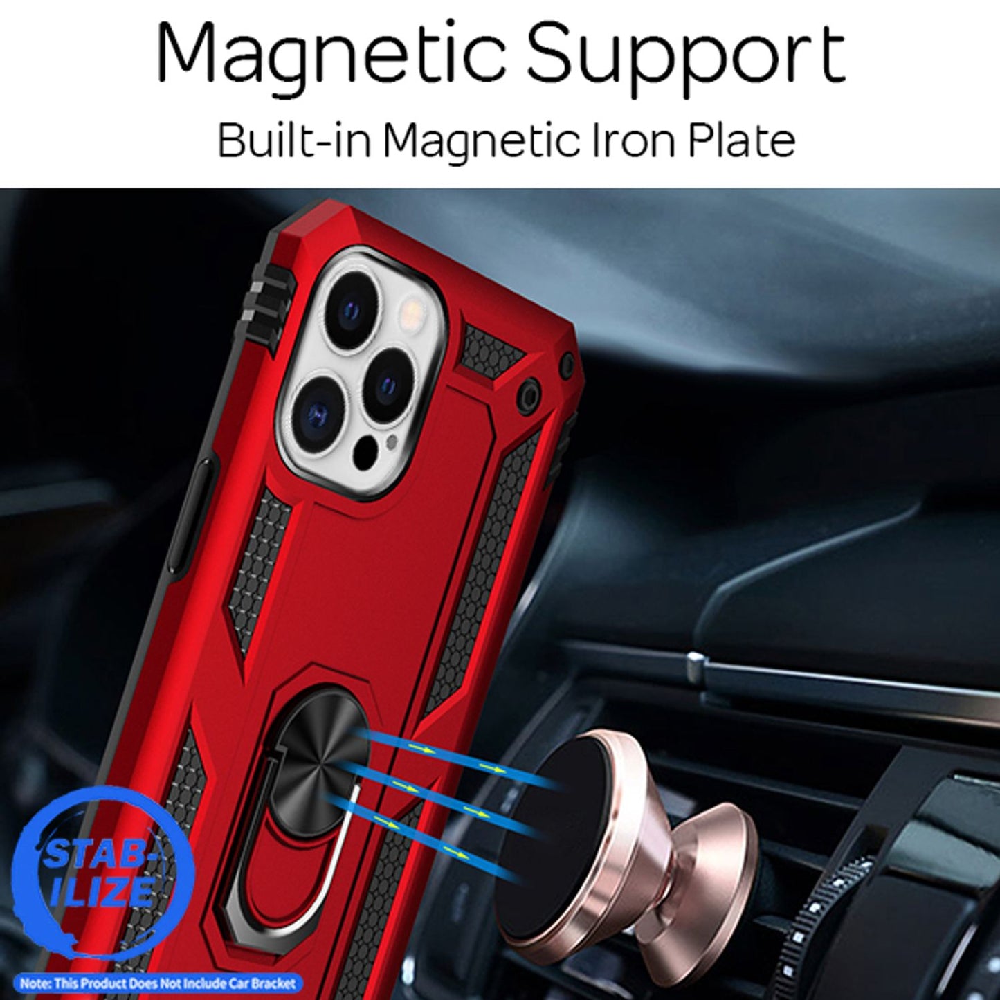 NALIA Ring Hülle für iPhone 12 Pro Max, Silikon Cover Hard Case Handy Etui Slim