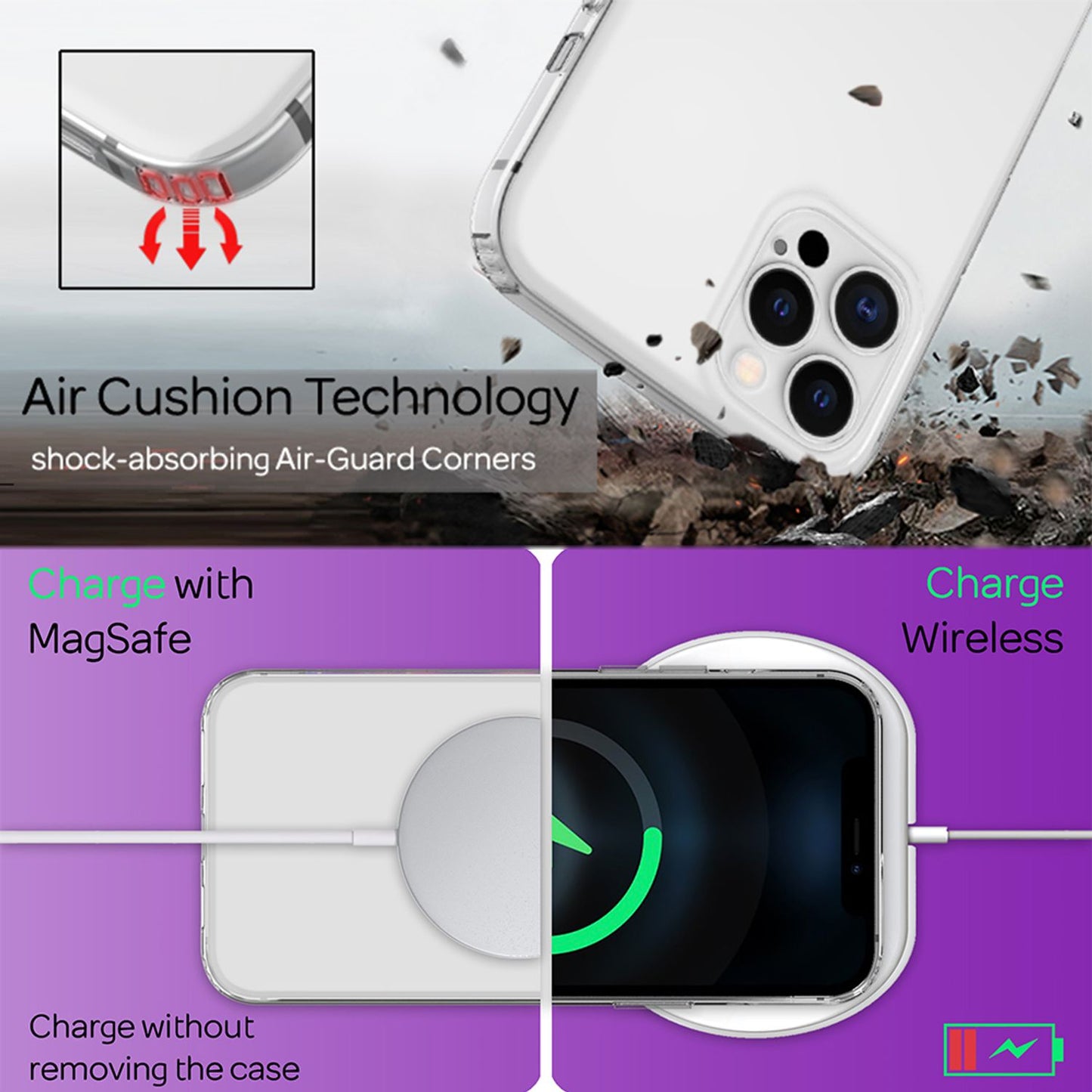 Husă de telefon NALIA pentru iPhone 12 Pro Max, husă rigidă și carcasă de protecție din silicon