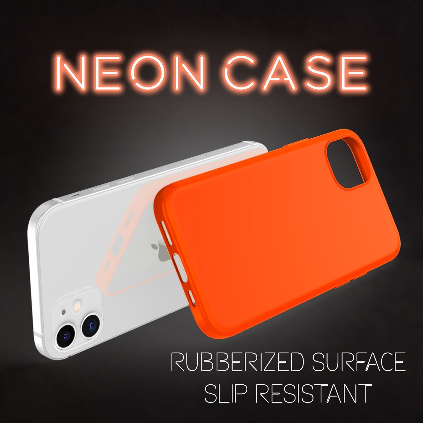 NALIA Neon Handy Hülle für iPhone 12 mini, Slim Case Cover Schutz Tasche Bumper