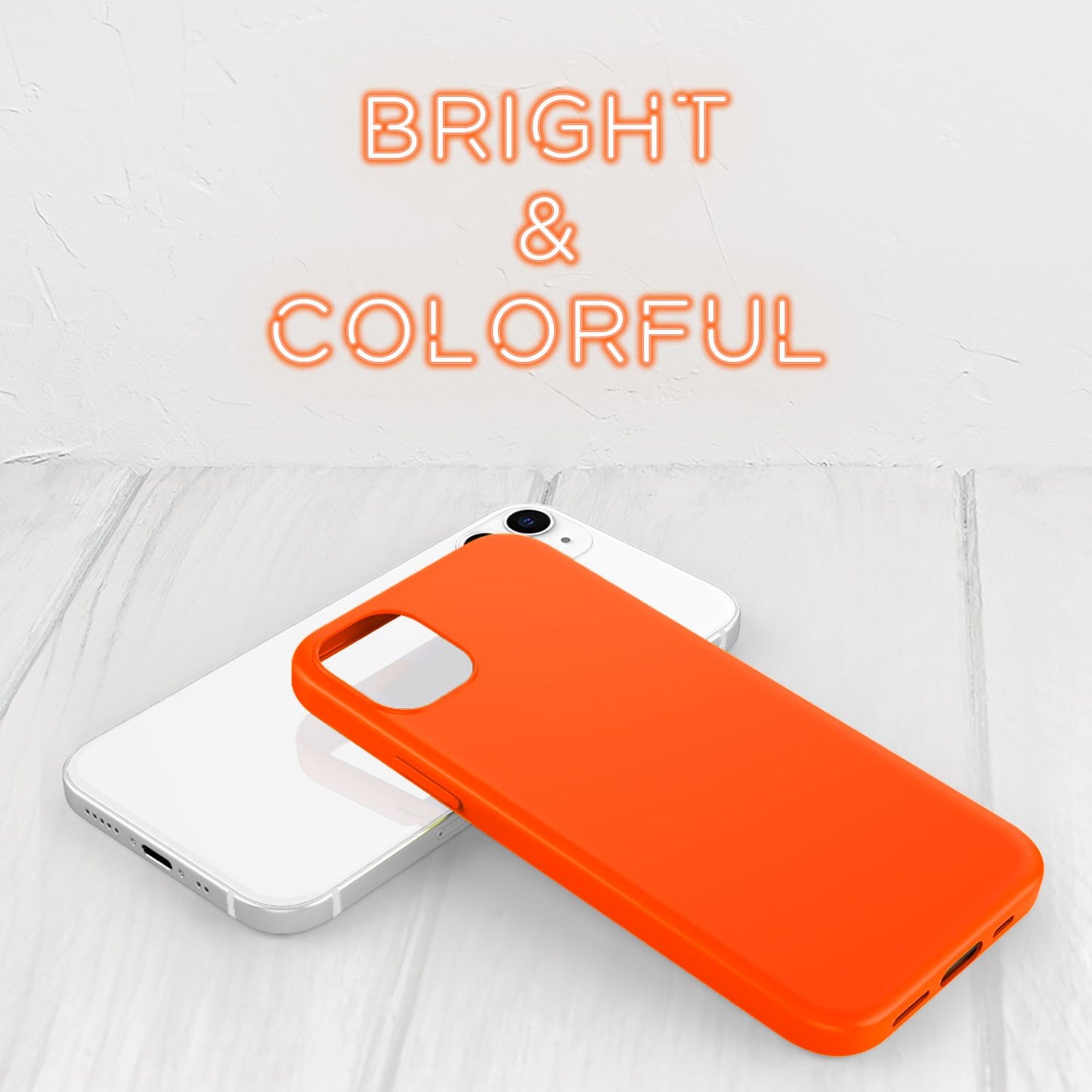 NALIA Neon Handy Hülle für iPhone 12 mini, Slim Case Cover Schutz Tasche Bumper