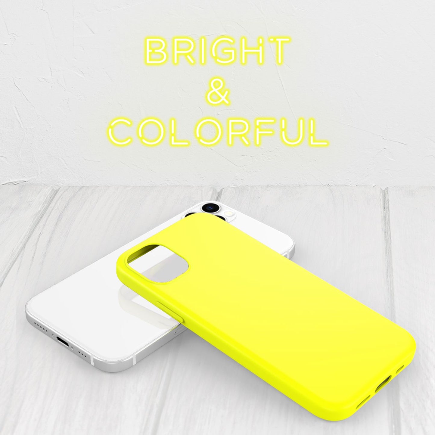 NALIA Neon Handy Hülle Neon Case - TPU Slim Stoßfest, Kompatibilität iPhone 12 Pro Max