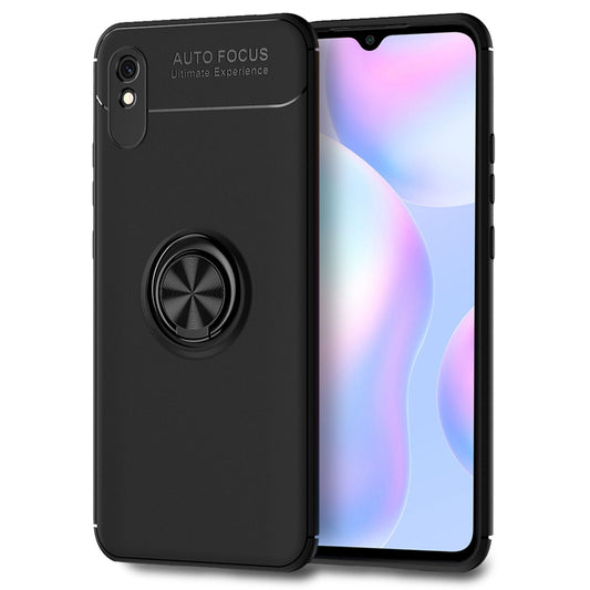 NALIA Ring Handy Hülle für Xiaomi Redmi 9A, Schutz Phone Case Tasche Etui Bumper