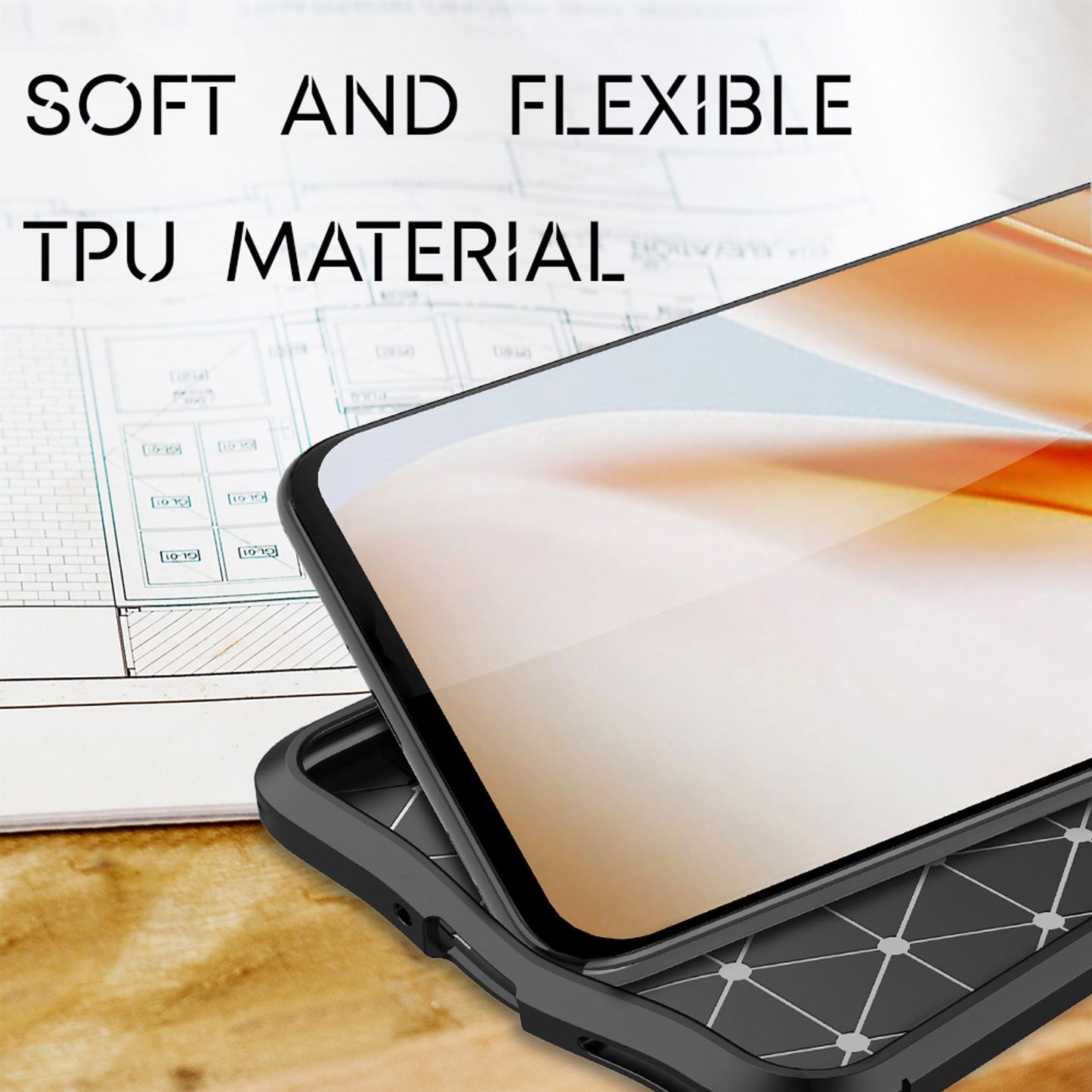 NALIA Design Handy Hülle für OnePlus Nord, Leder Look Phone Case Cover Bumper