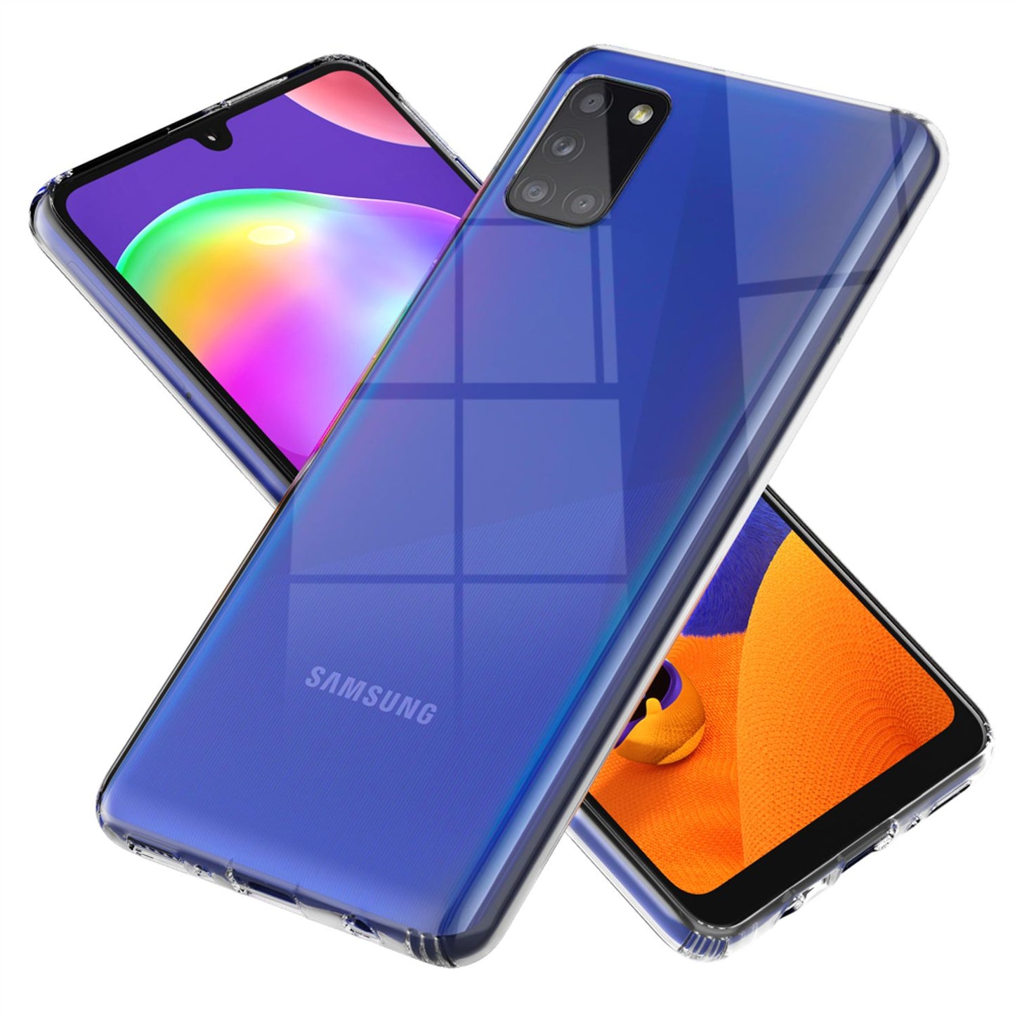 NALIA Husă de telefon transparentă pentru Samsung Galaxy A31, husă de protecție transparentă