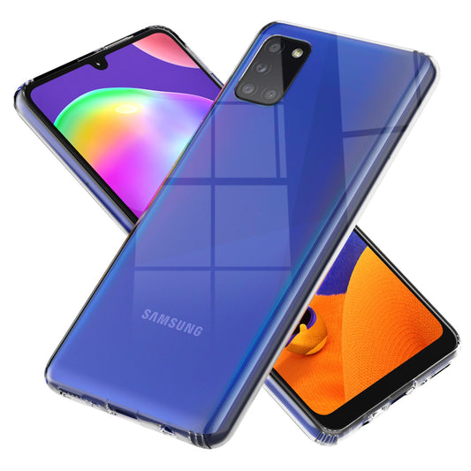NALIA Klare Handy Hülle für Samsung Galaxy A31, Clear Case Cover Schutz Tasche