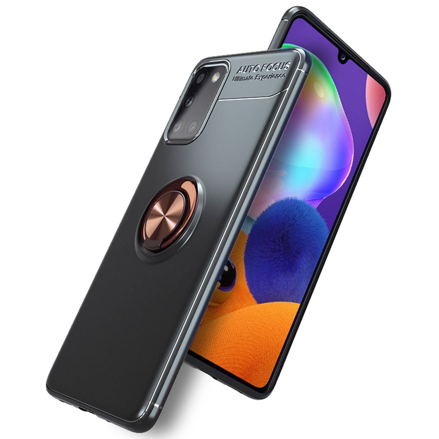 Husă inel NALIA Grip360 cu suport rotativ pentru inel la 360°, suport opțional - Compatibilă cu A31, TPU/PC