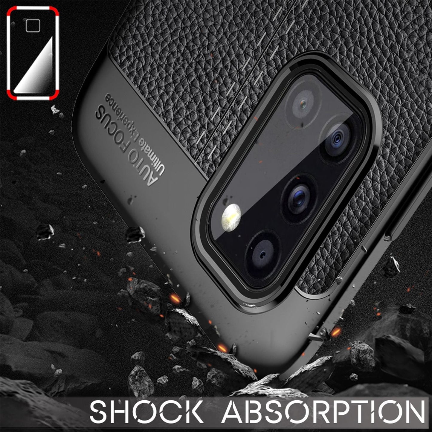 Husă de telefon NALIA Design pentru Samsung Galaxy A31, aspect piele