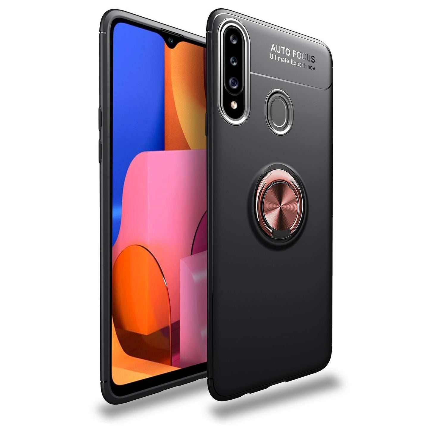 NALIA Ring Handy Hülle für Samsung Galaxy A20s, Schutz Phone Case Cover Bumper