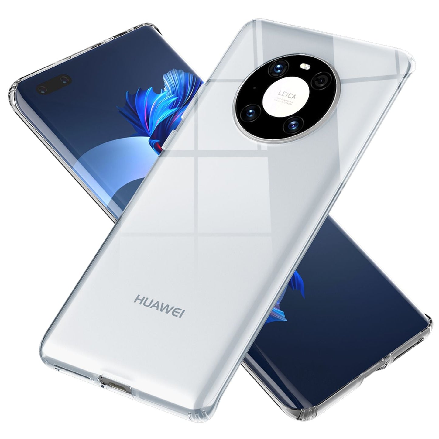 NALIA Klare Handyhülle - Transparente Hülle Huawei Mate 40 Pro - Größe Passgenau Dünn Kratzfest
