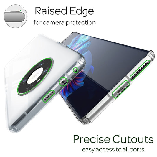 NALIA Klare Handyhülle - Transparente Hülle Huawei Mate 40 Pro - Größe Passgenau Dünn Kratzfest