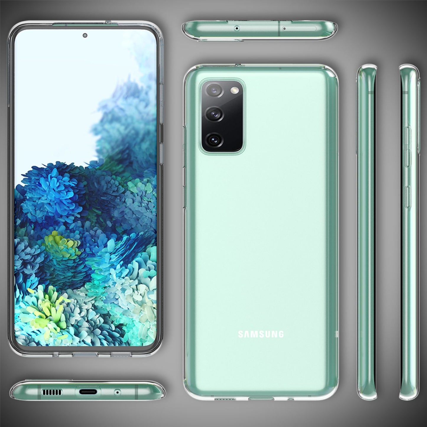 NALIA Galaxy S20 FE AirFlex Transparente Hülle - Dicke 0,8 Millimeter, Gewicht 12 g, Silikon