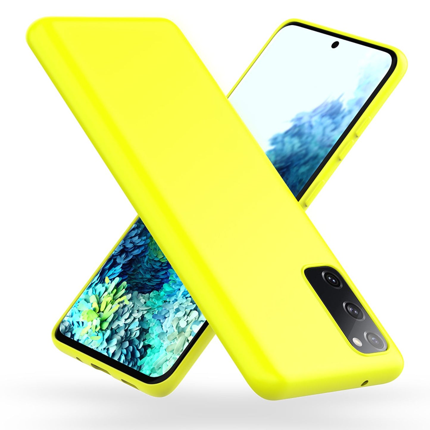 NALIA Neon Hülle Strahlende Neonfarben - TPU Material, Kompatibel Galaxy S20 FE, Dünn