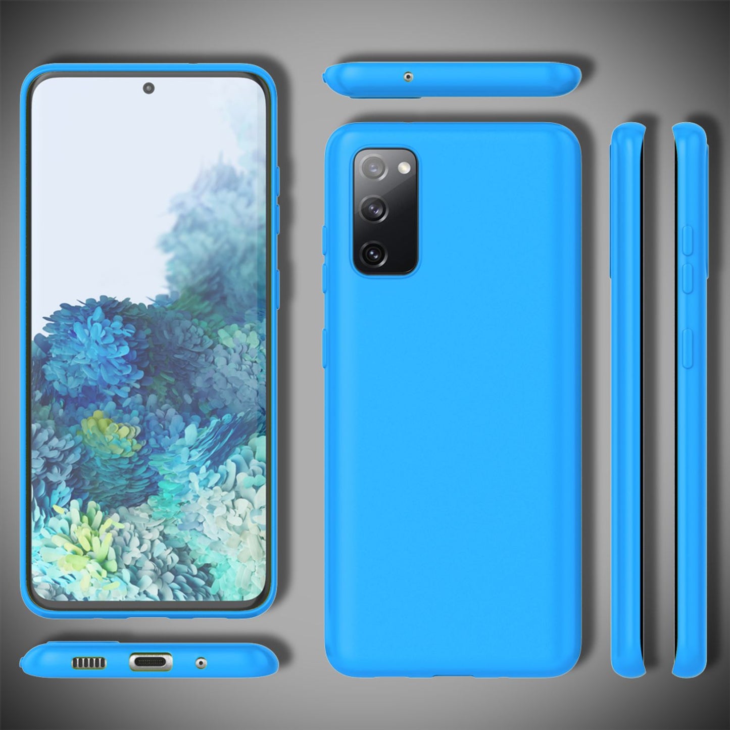 NALIA Neon Hülle Strahlende Neonfarben - TPU Material, Kompatibel Galaxy S20 FE, Dünn