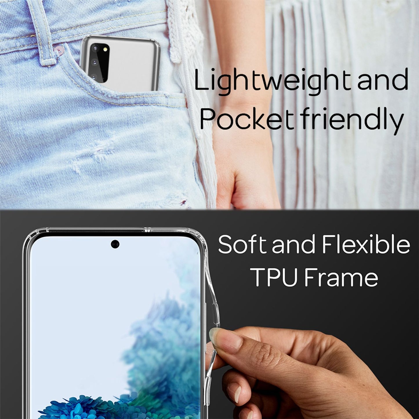 NALIA Klare Schutz Hülle für Samsung Galaxy S20 / S20 5G, Hard Case Handy Cover