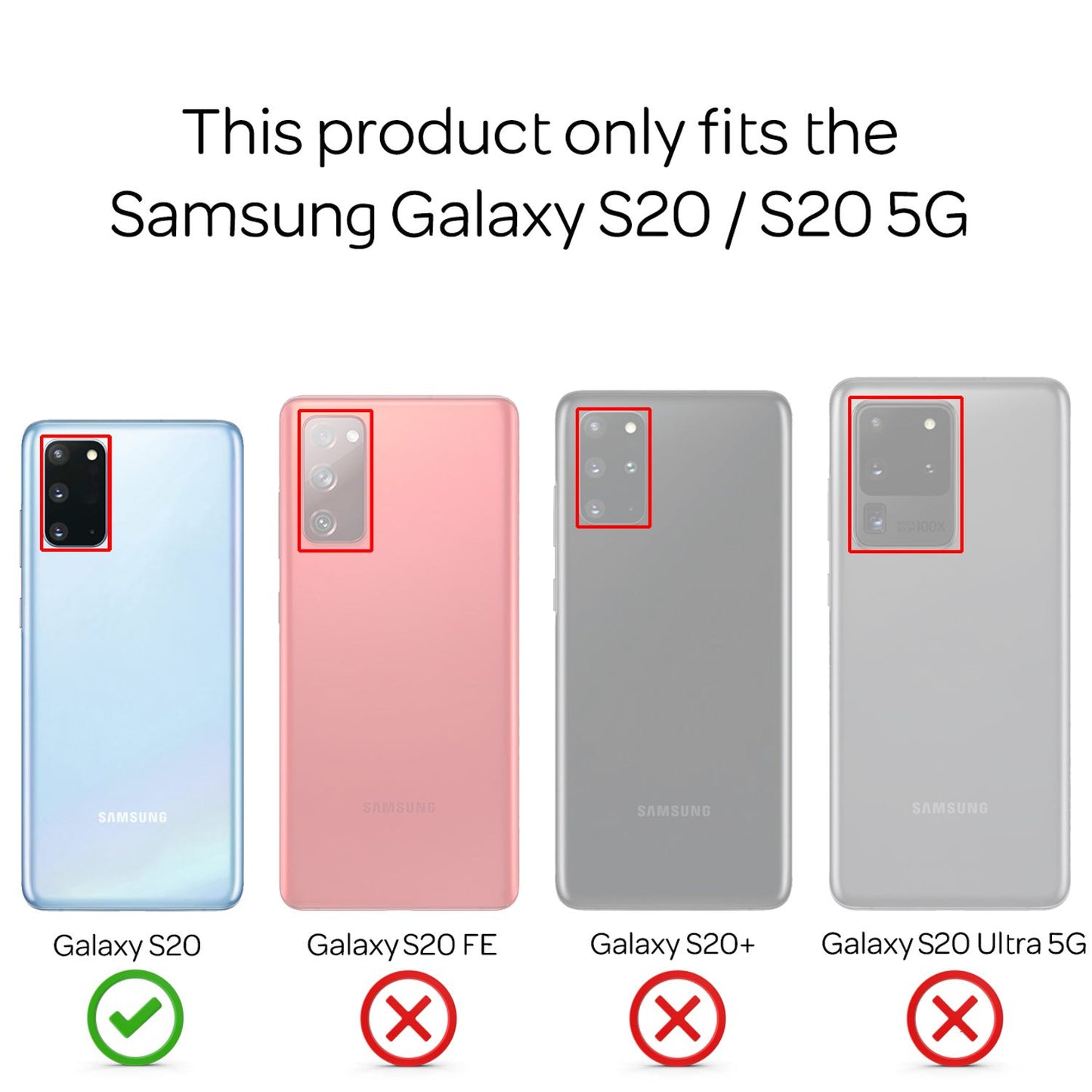 NALIA Klare Schutz Hülle für Samsung Galaxy S20 / S20 5G, Hard Case Handy Cover