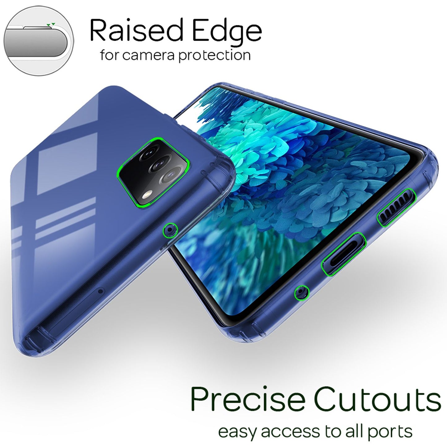 NALIA Klare Schutz Hülle für Samsung Galaxy S20 FE, Hard Case Clear Handy Cover