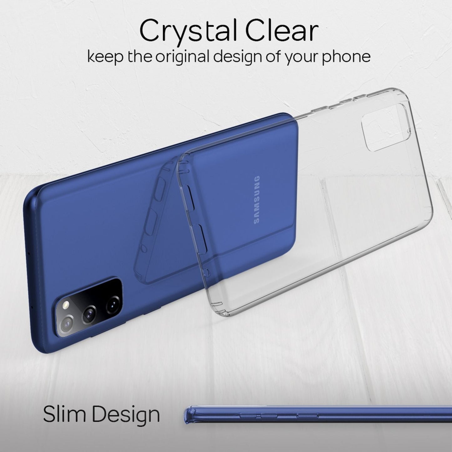 NALIA Klare Schutz Hülle für Samsung Galaxy S20 FE, Hard Case Clear Handy Cover