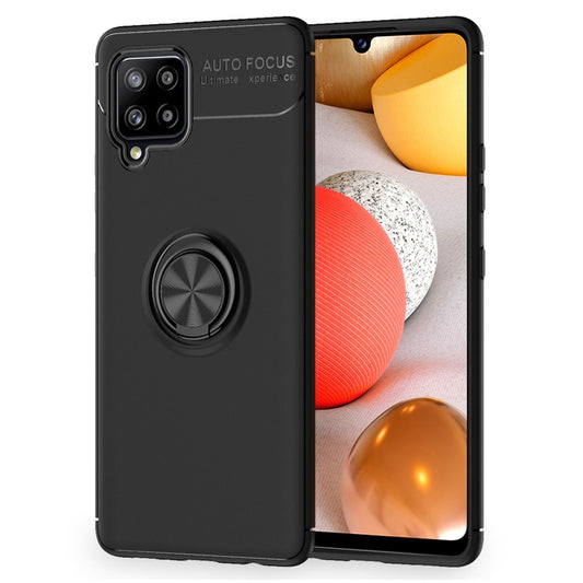 NALIA Ring Handyhülle für Samsung Galaxy A42 5G, Handy Cover Schutz Tasche Etui Case