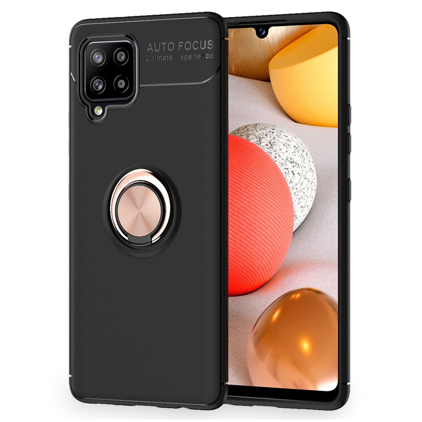 NALIA Ring Handyhülle für Samsung Galaxy A42 5G, Handy Cover Schutz Tasche Etui Case