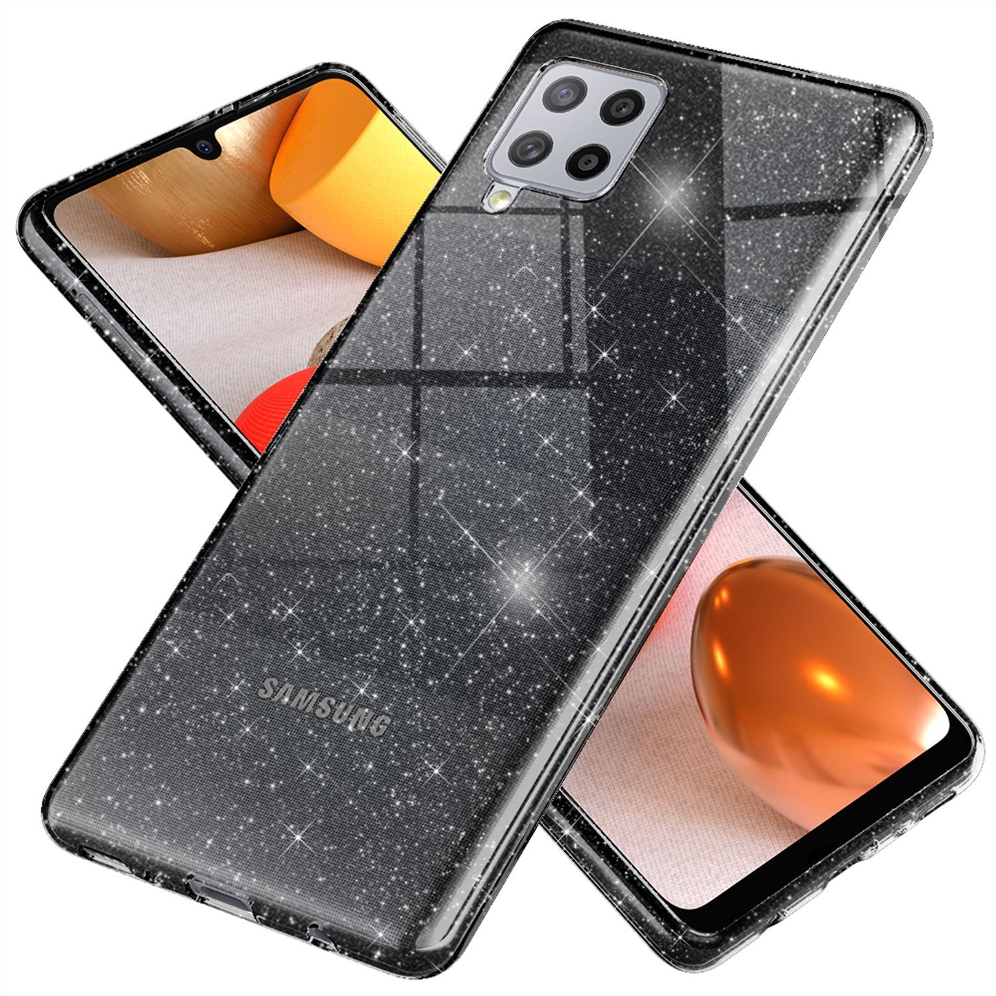 NALIA Galaxy A42 5G Glitzer Hülle - Kapazität Gering Leistung Langlebig Größe Kompakt