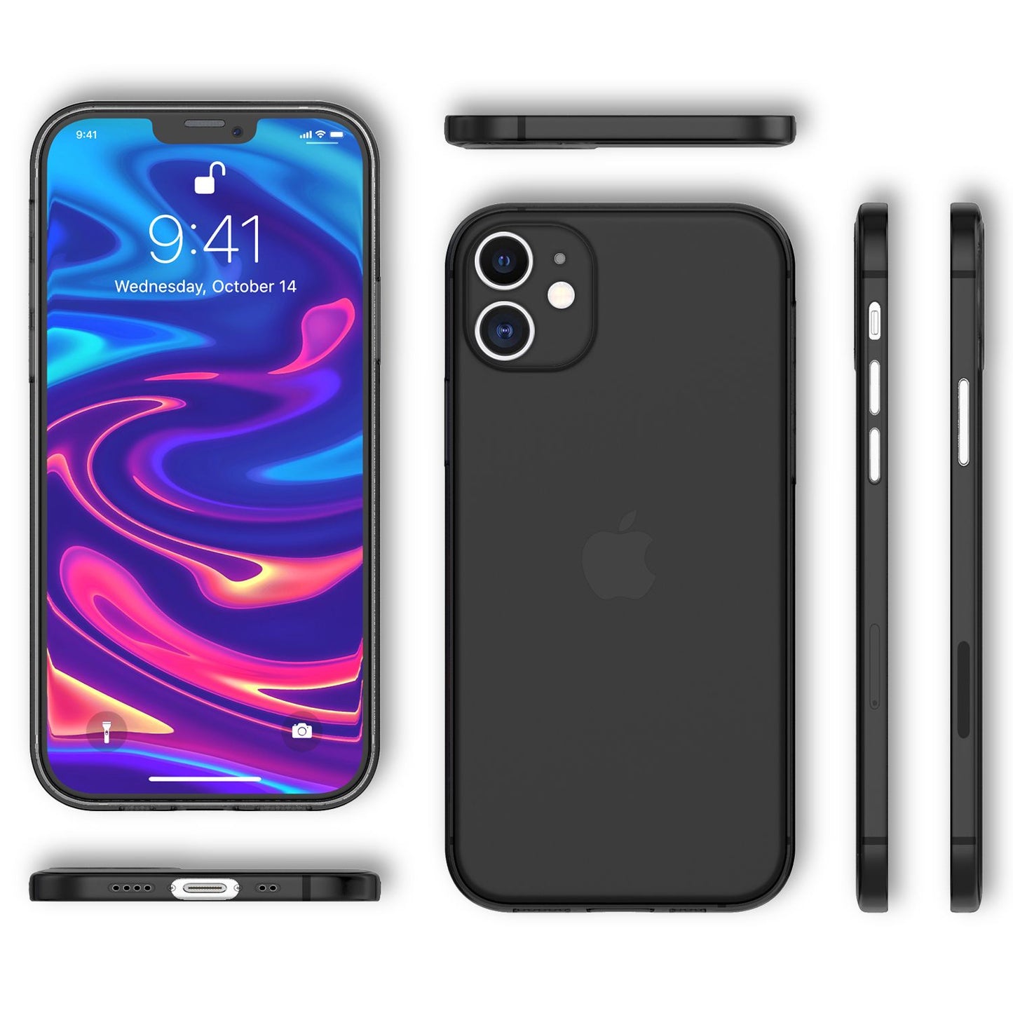 NALIA IPhone 12 Mini Extra Dünn Premium Hard Case - Ultra Slim Passgenau 0,3mm Dicke