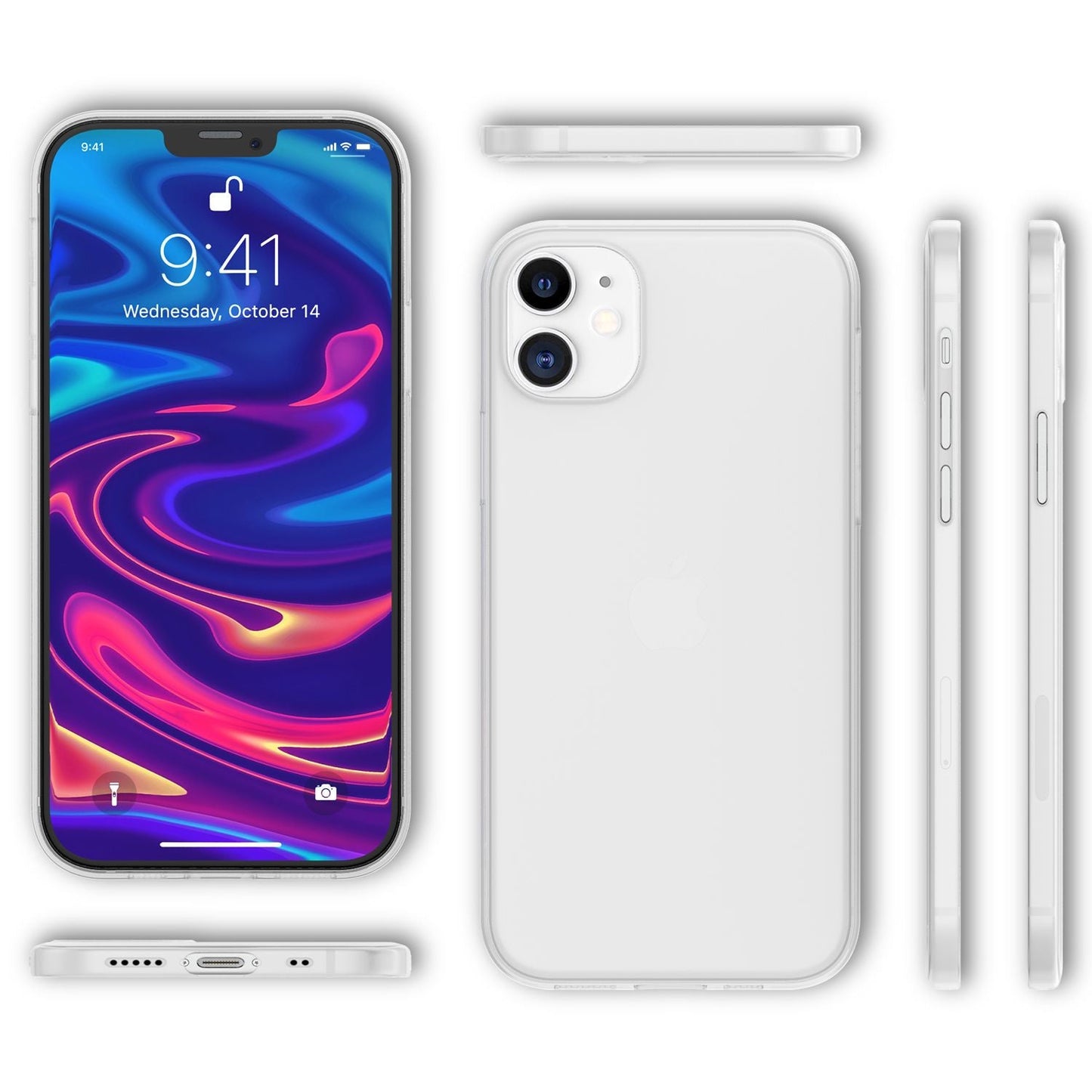 NALIA IPhone 12 Mini Extra Dünn Premium Hard Case - Ultra Slim Passgenau 0,3mm Dicke