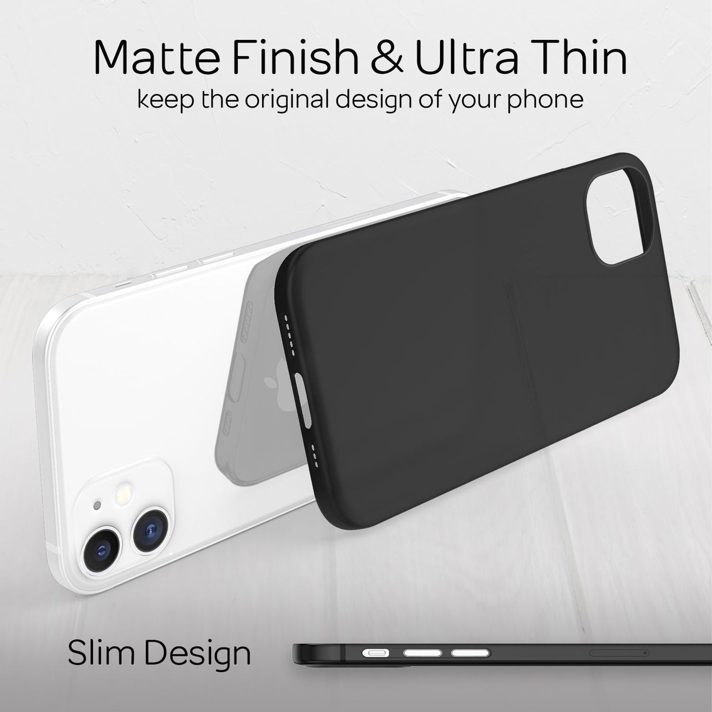 Husă NALIA Extra Thin, Ultra Slim - grosime 0,3 mm, compatibilă cu iPhone 12 Pro, material policarbonat