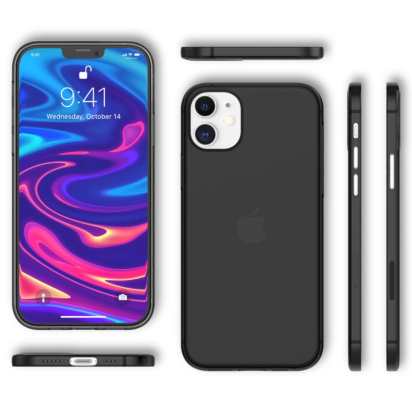 Husă NALIA Extra Thin, Ultra Slim - grosime 0,3 mm, compatibilă cu iPhone 12 Pro, material policarbonat