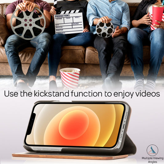 Husă Nalia din lemn de nuc - certificată FSC, potrivire perfectă, pentru iPhone 12 Pro și 12