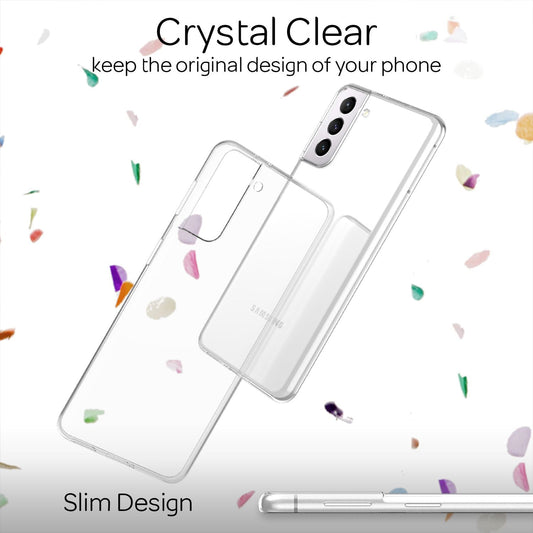 NALIA Galaxy S21 AirFlex Transparent - Silikon Hülle Klar Dicke 1,0 mm Passgenau Material Silikon