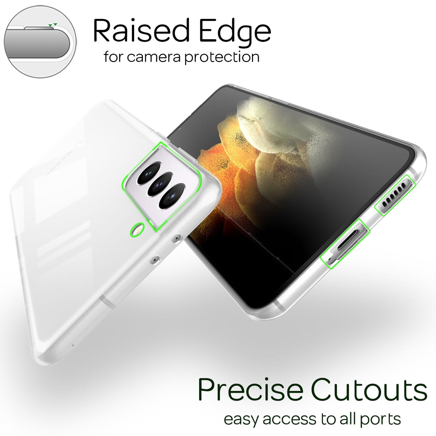 NALIA Galaxy S21 AirFlex Transparent - Silikon Hülle Klar Dicke 1,0 mm Passgenau Material Silikon