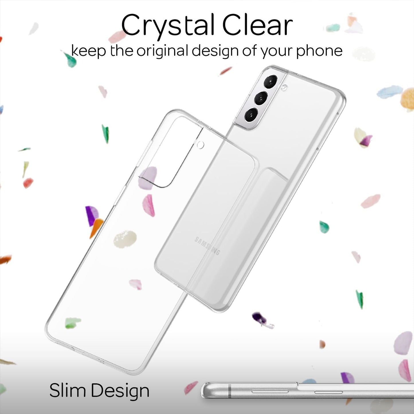 Husă NALIA AirFlex Clear pentru Galaxy S21 Plus - Husă transparentă din silicon, subțire, rezistentă la șocuri