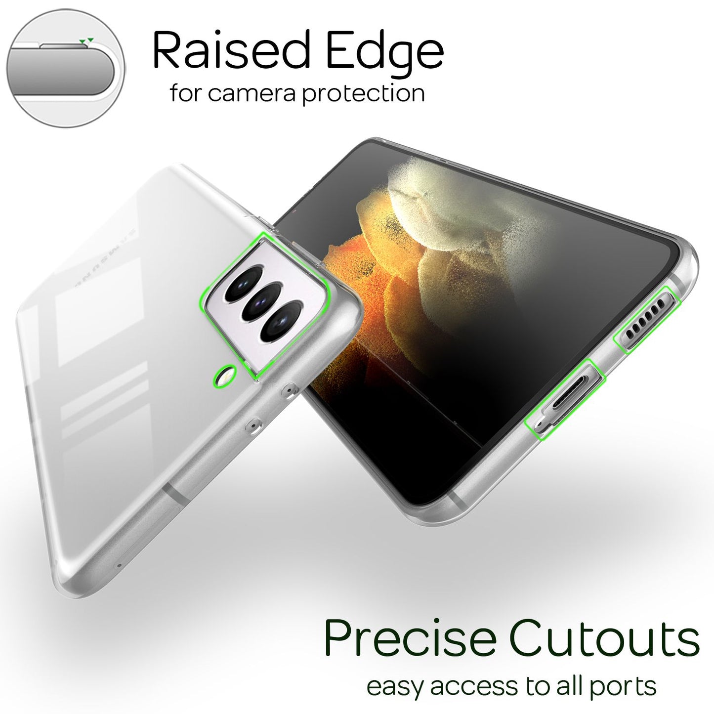 Husă NALIA AirFlex Clear pentru Galaxy S21 Plus - Husă transparentă din silicon, subțire, rezistentă la șocuri