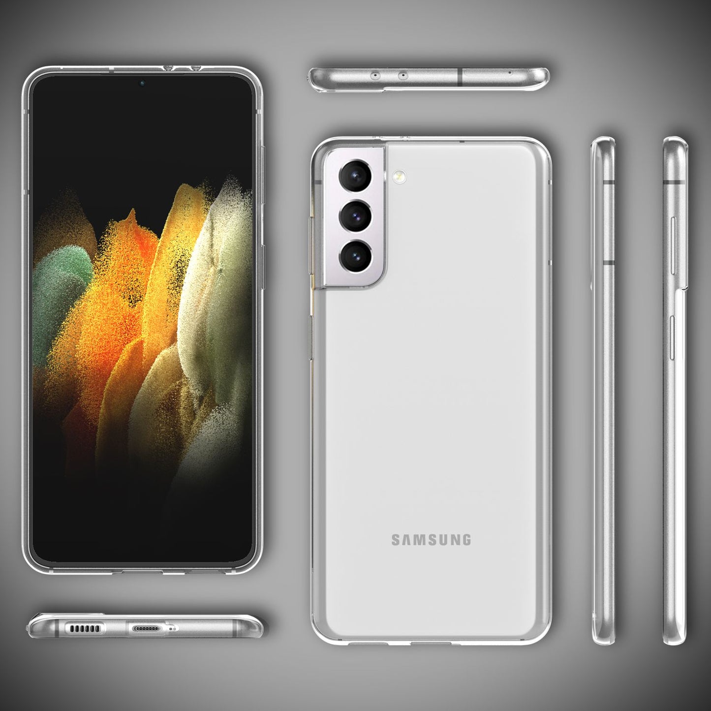 Husă NALIA AirFlex Clear pentru Galaxy S21 Plus - Husă transparentă din silicon, subțire, rezistentă la șocuri