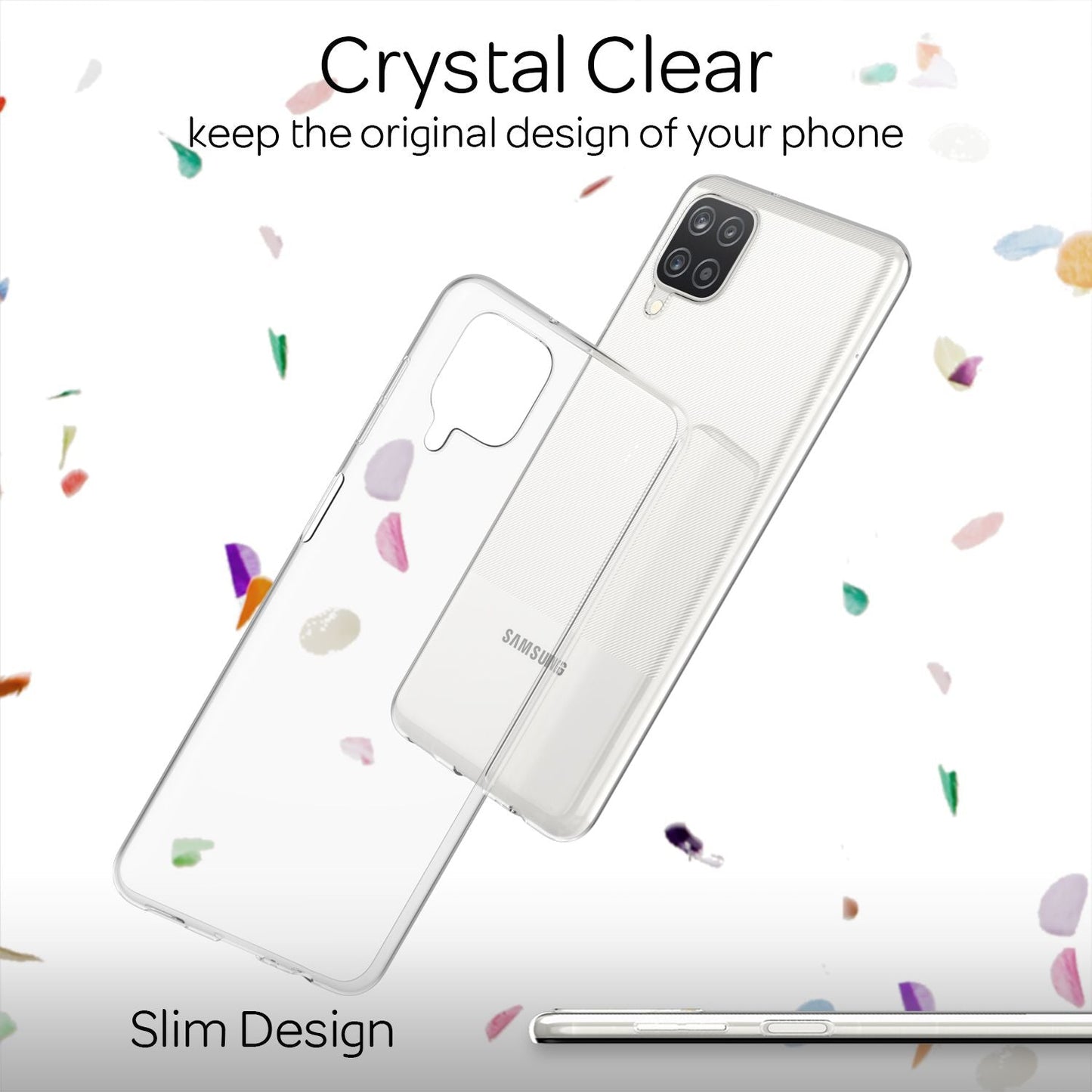 NALIA Galaxy A12 AirFlex Klar Hülle Extra Transparenz - Transparent Dünn Passgenau