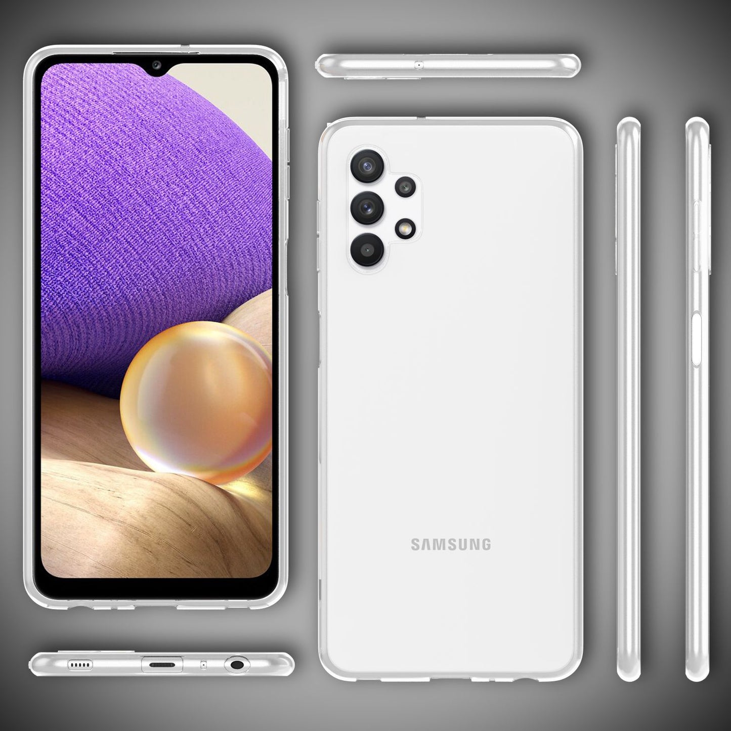 Husă de telefon NALIA pentru Samsung Galaxy A32 5G, husă de protecție transparentă