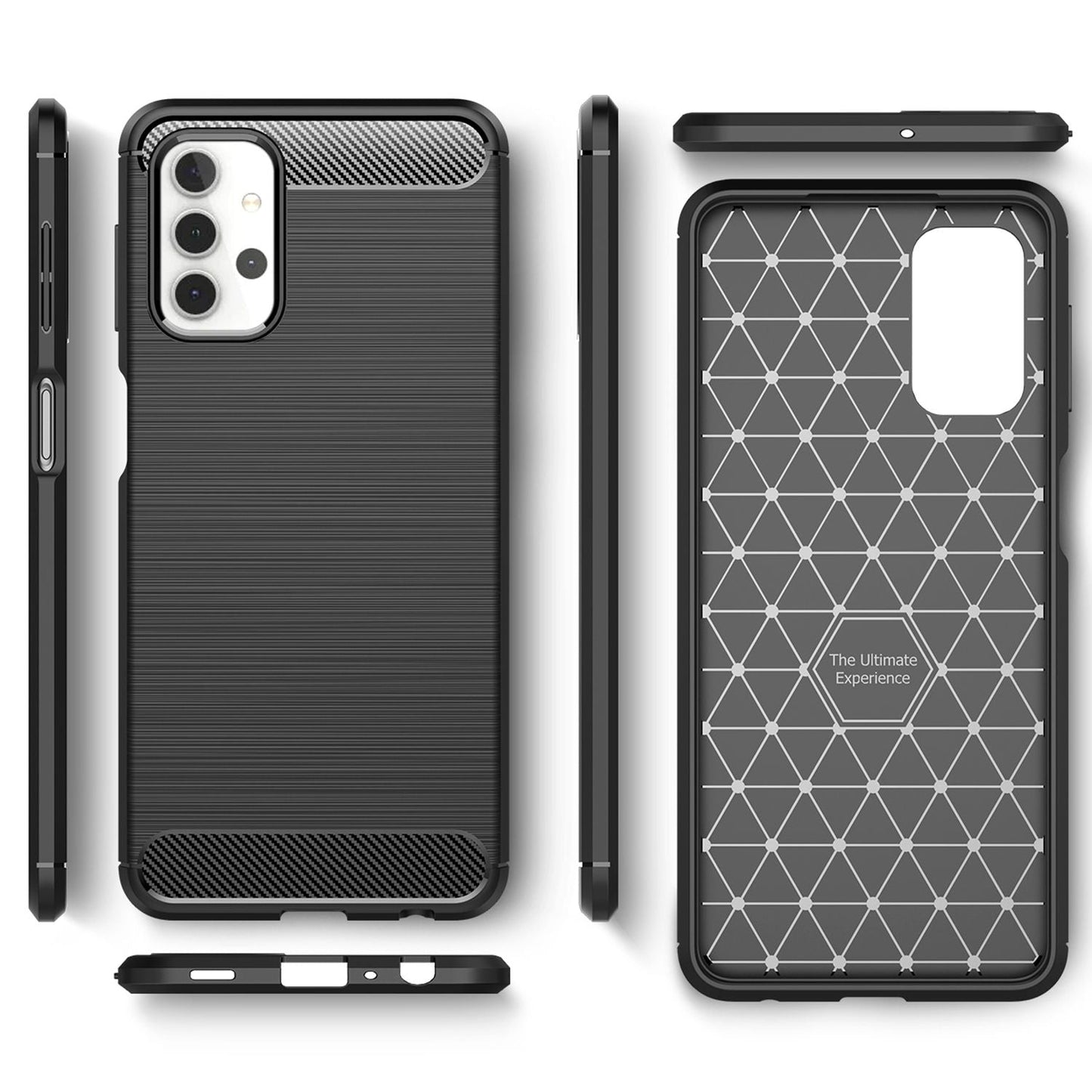 Husă de telefon NALIA Design pentru Samsung Galaxy A32 5G, aspect carbon, bumper