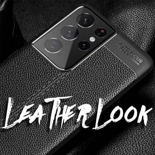 Husă de telefon NALIA Design pentru Samsung Galaxy S21 Ultra, aspect piele