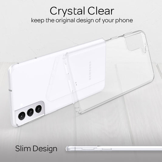 NALIA Klare Handy Schutz Hülle für Samsung Galaxy S21 Plus, Hard Case Cover Etui