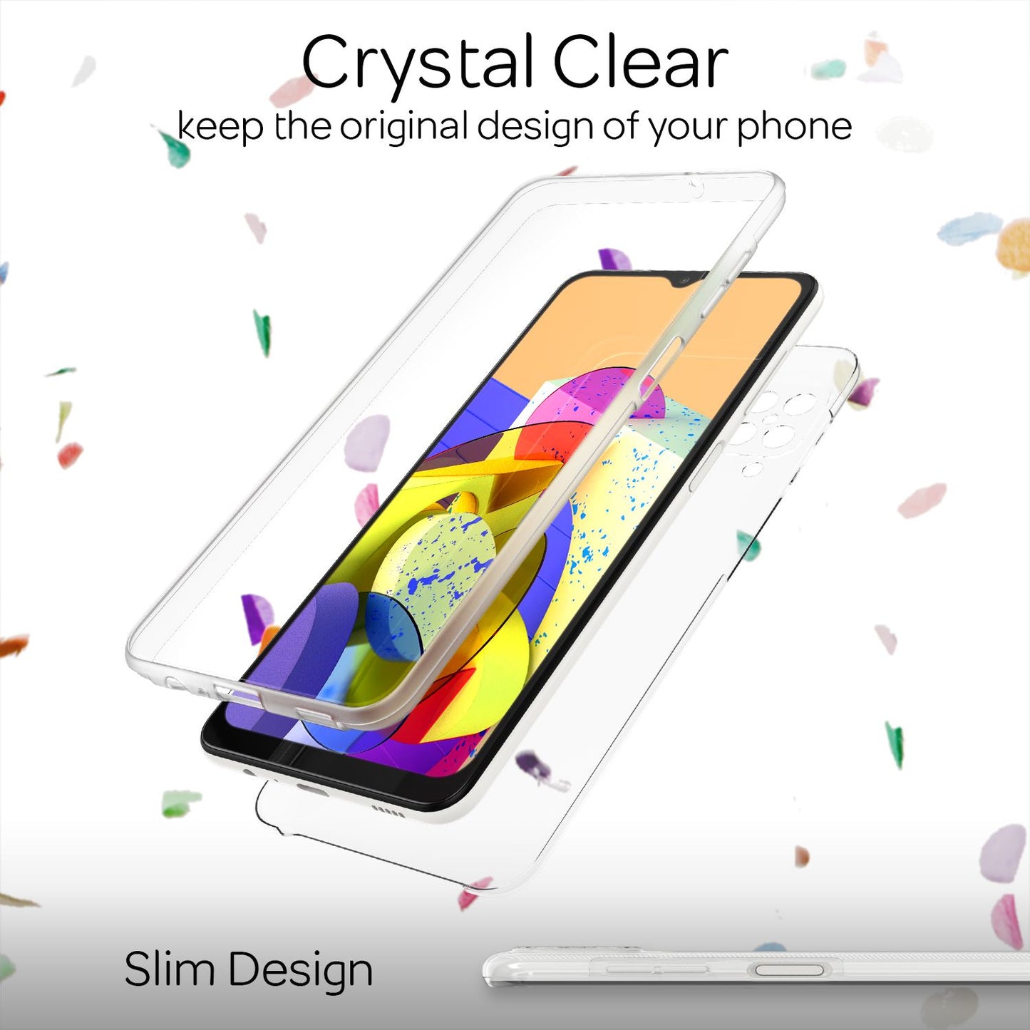 NALIA Klare 360° Hülle - Dicke 0,8 Mm Gewicht 12 G Passform Galaxy A12