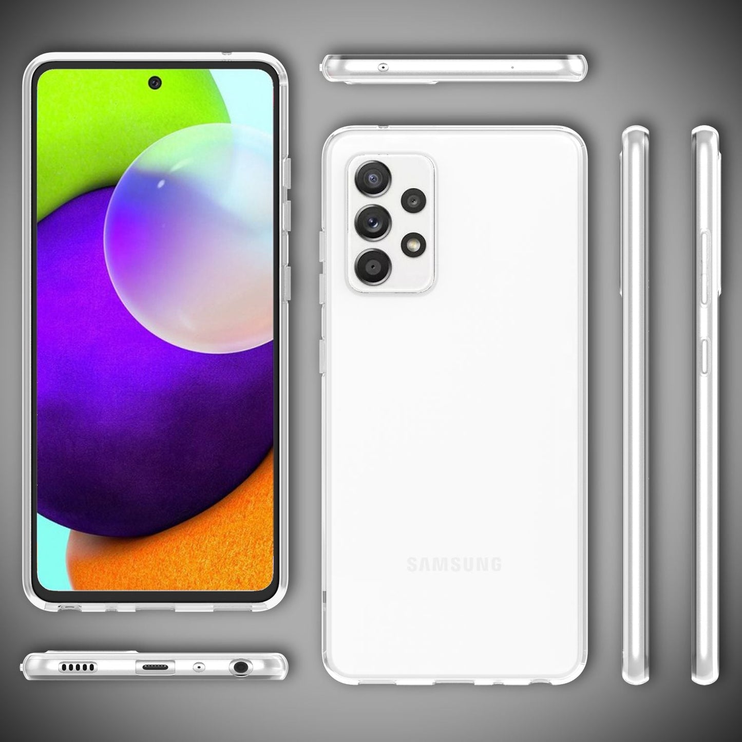 NALIA Husă transparentă AirFlex pentru Samsung Galaxy A52 5G - Dimensiune potrivită pentru A52 5G/A52/A52s 5G, TPU subțire