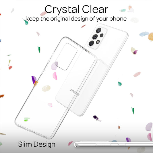NALIA Samsung Galaxy A72 - Klare Handy Hülle Clear Case Durchsichtig Cover Etui
