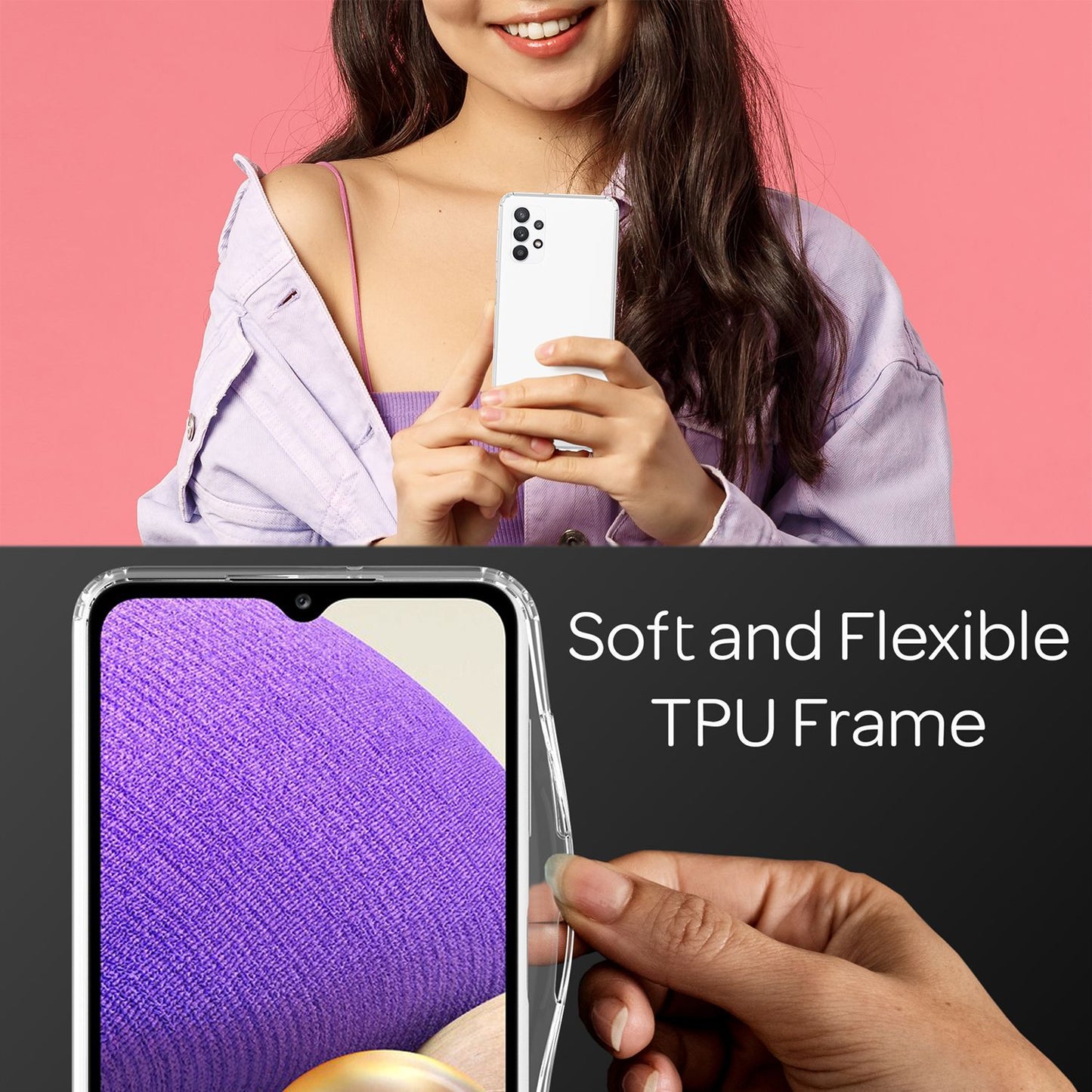 NALIA Klare Handyhülle Galaxy A32 5G Transparent Schutzhülle - Passgenau, Kratzfest