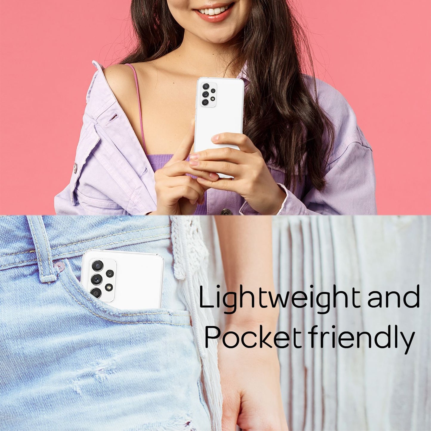 NALIA Ignite Hülle - Transparent Galaxy A52 5G Maße 15x7 CM Gewicht22g