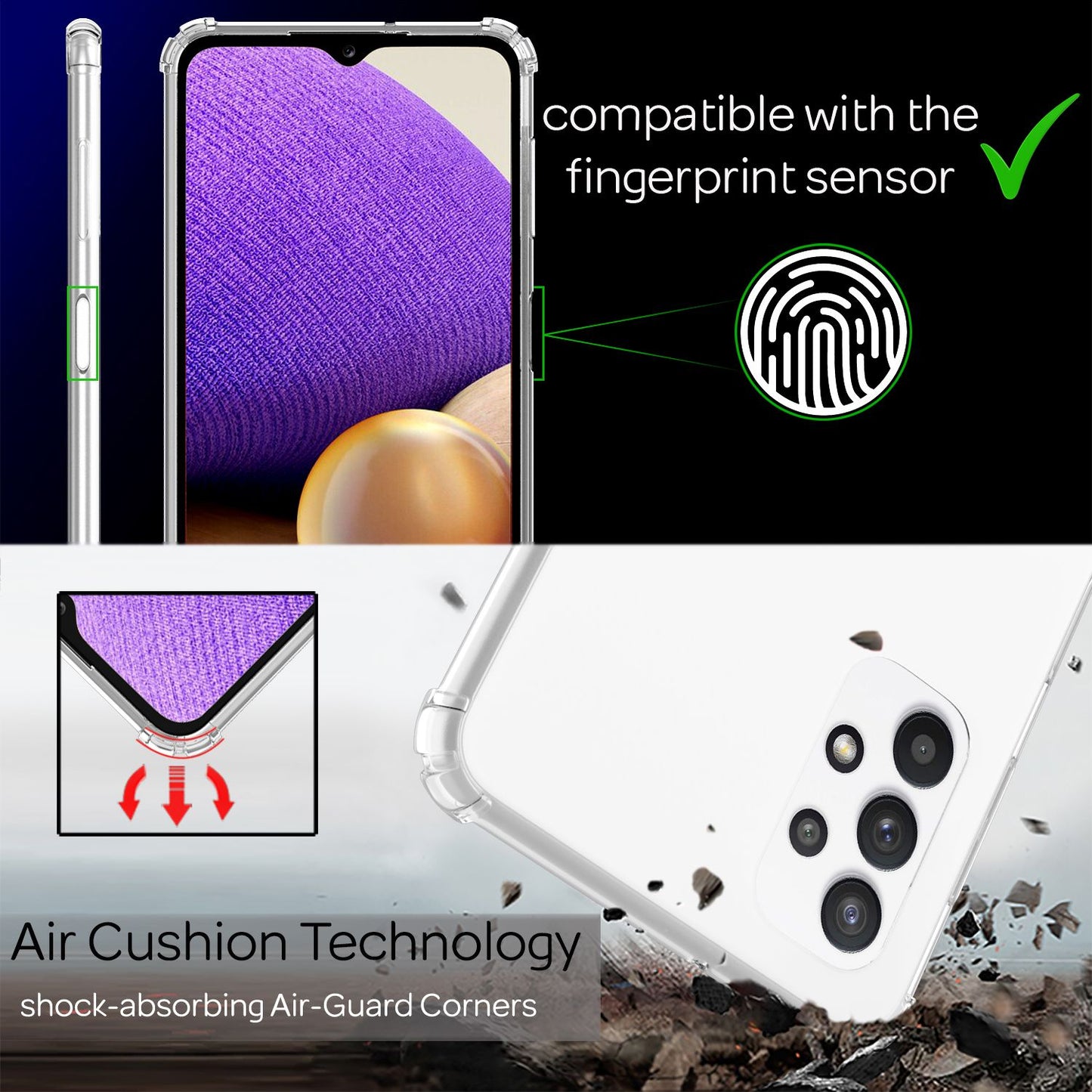 NALIA Hangit Hülle Galaxy A32 5G - Abmessung 7x12 CM Gewicht 40 G