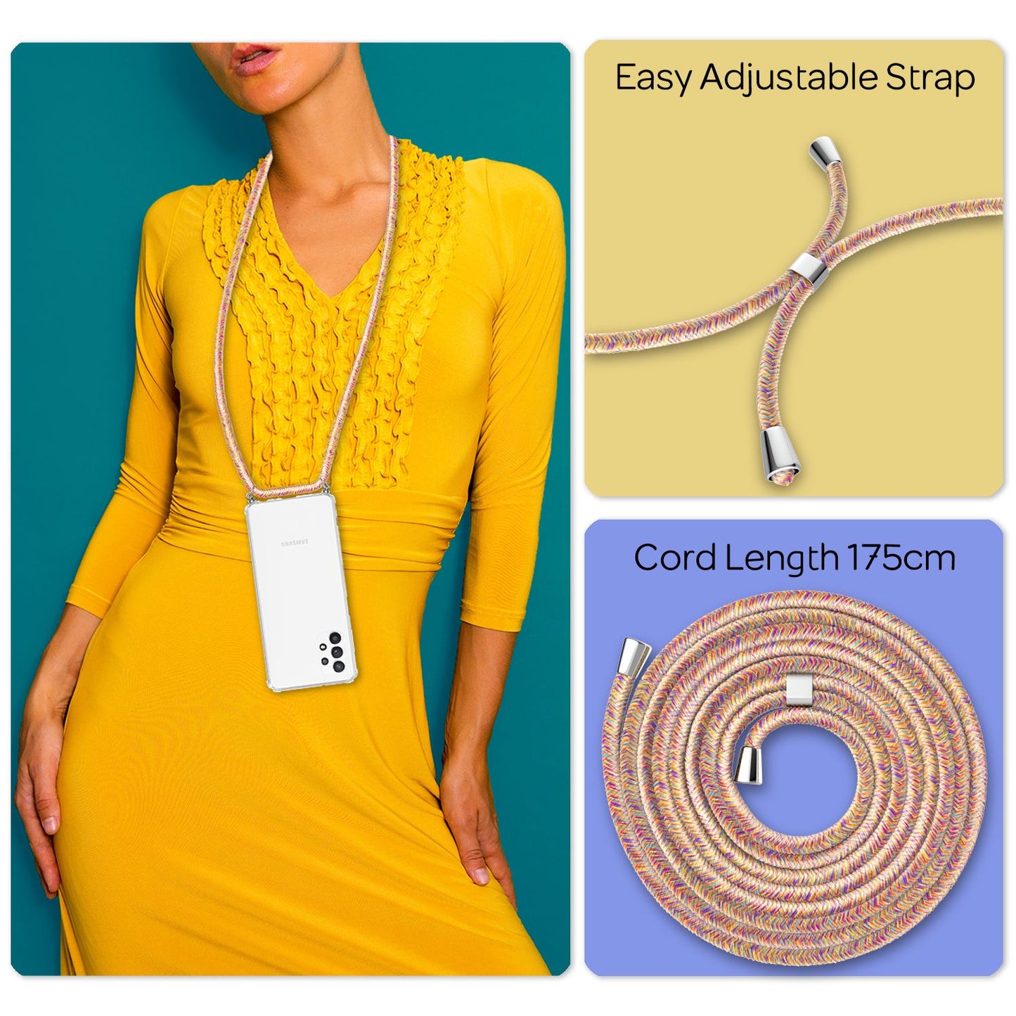 NALIA Hangit Hülle Galaxy A32 5G - Abmessung 7x12 CM Gewicht 40 G