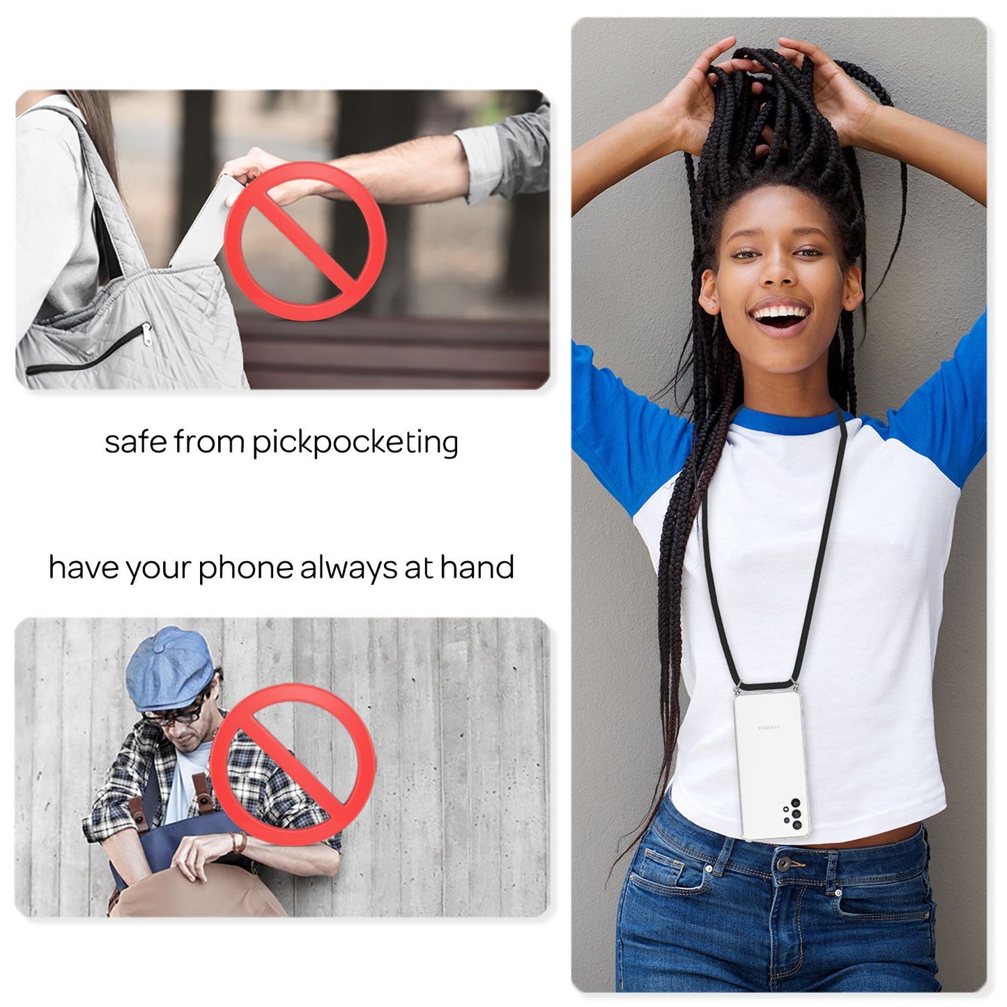 NALIA Hangit Hülle Galaxy A32 5G - Abmessung 7x12 CM Gewicht 40 G